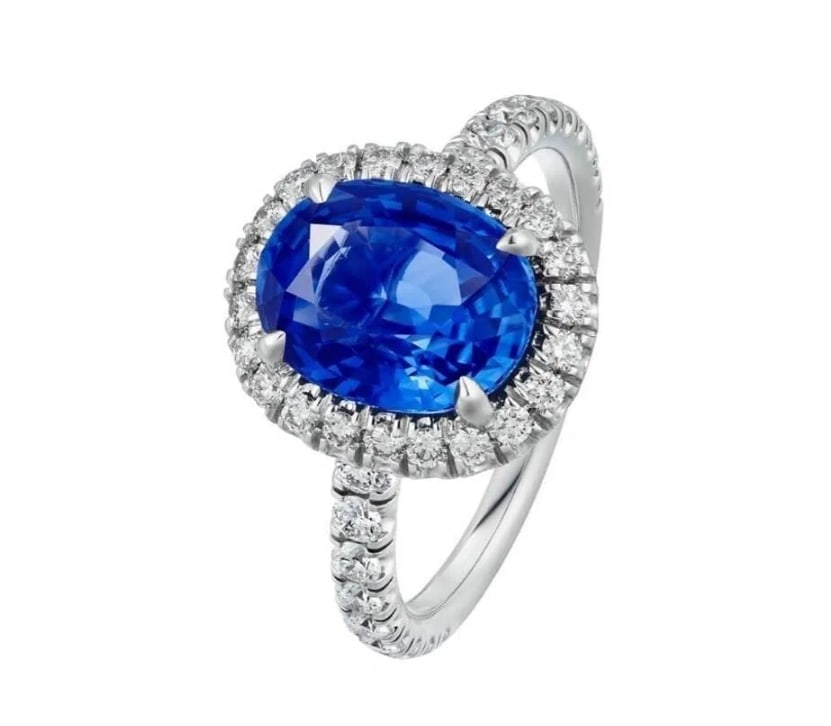 2ct Natural Sapphire 18K Gold Ring (1 of 1)