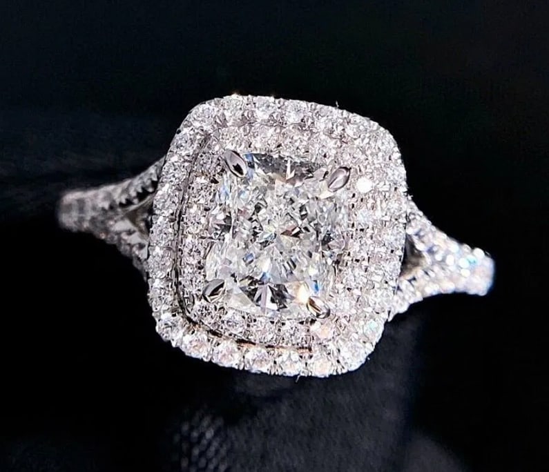 1ct Natural Diamond 18Kt Gold Ring (1 of 1)