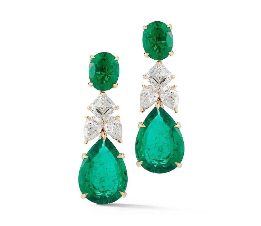 18K Gold 14.53ct. Reign Emerald Earring (1 of 1)