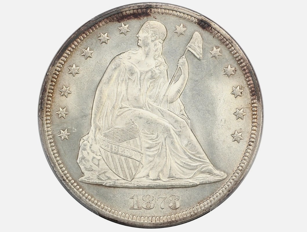 1873 $1 Seated PCGS MS65 ex: D.L. Hansen: 1873 $1 Seated PCGS MS65 ex: D.L. Hansen