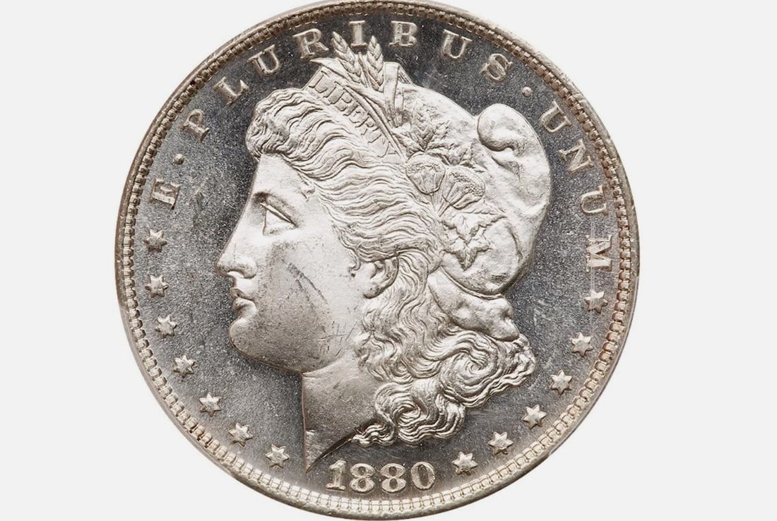 1880-S $1 Morgan Silver Dollar MS 64 DMPL PCGS (1 of 2)