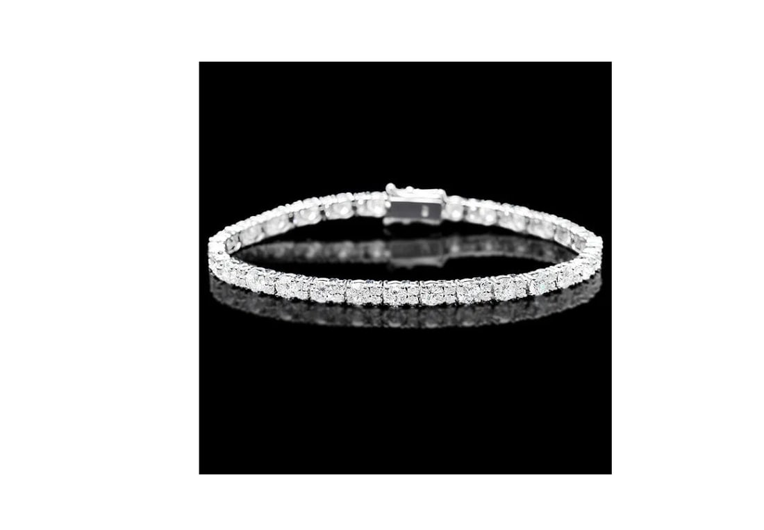 18k White Gold 8.70ct Diamond Bracelet GIA certification (1 of 1)