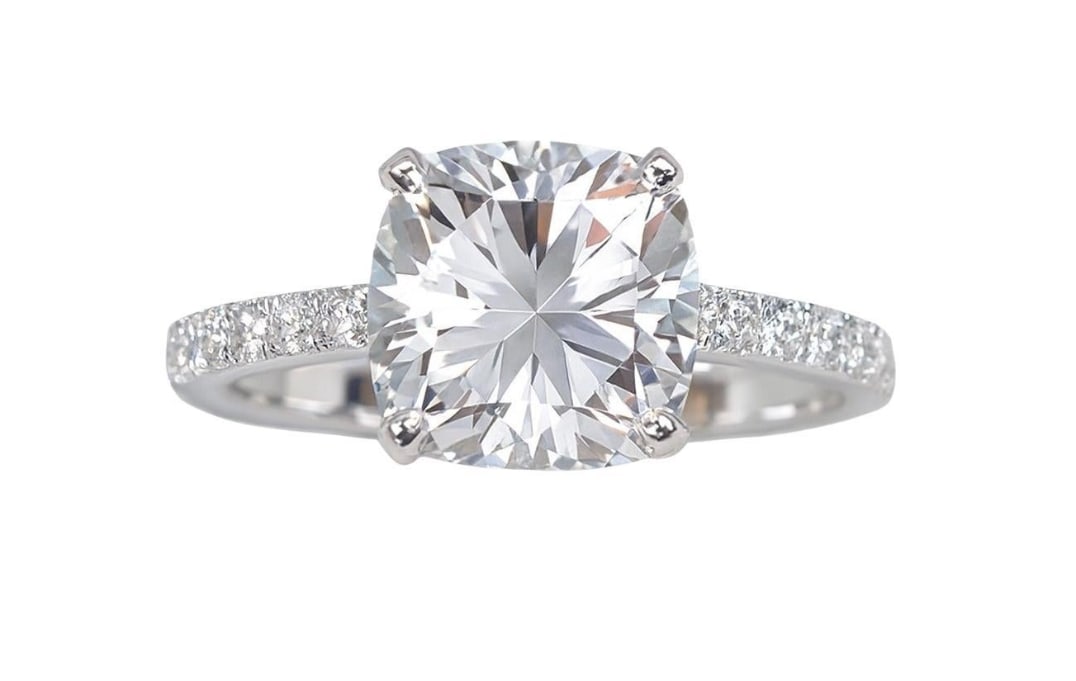 Tiffany & Co. Novo Cushion Cut Diamond Engagement Ring GIA certification (1 of 1)