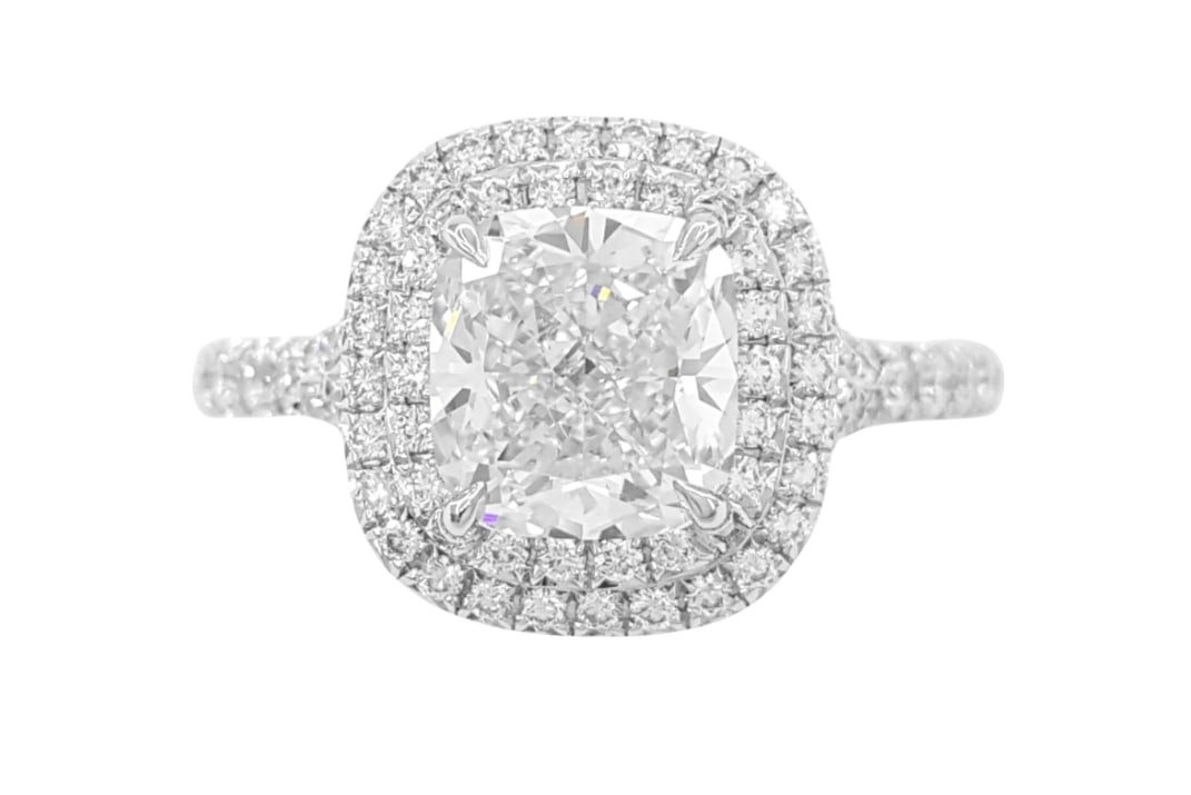 Tiffany & Co. 1.61 Carat Cushion Cut Engagement ring GIA Certified (1 of 1)