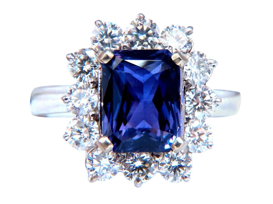 GIA Certified 5.03ct Natural No Heat Color Change Purple Violet Sapphire Ring (1 of 1)