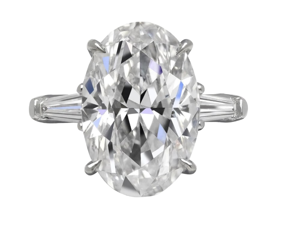 Exceptional GIA Certified 5 Carat Oval Diamond Ring (1 of 1)