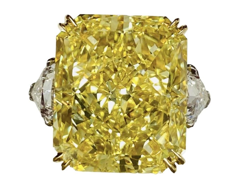 Emilio Jewelry Gia Certified 23.00 Carat Fancy Intense Flawless Diamond Ring: Emilio Jewelry Gia Certified 23.00 Carat Fancy Intense Flawless Diamond RingFrom Emilio Jewelry, a well known and respected wholesaler/dealer located on New York’s iconic Fifth Avenue, Spectacularly