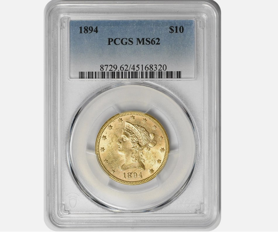 1894 $10 Gold Liberty Head MS62 PCGS (1 of 1)