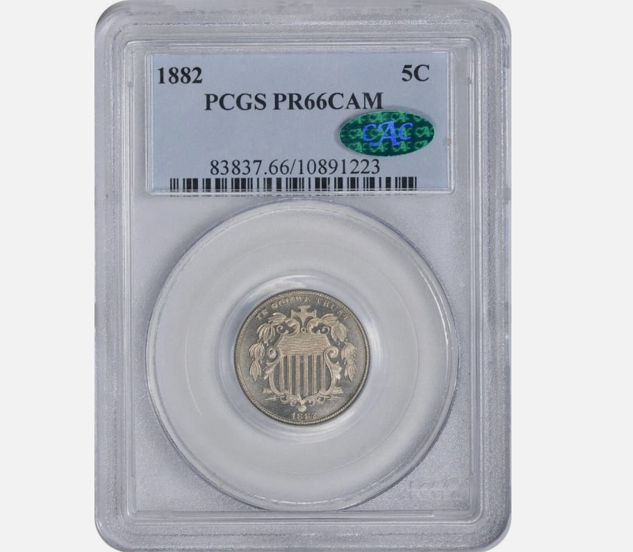 1882 Shield Nickel PR66CAM PCGS (CAC) (1 of 1)
