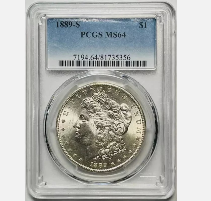 1889 S Morgan Silver Dollar PCGS MS-64 (1 of 1)