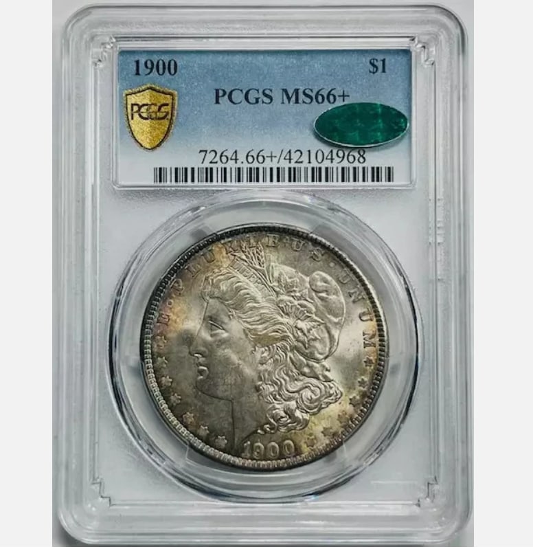 1900 P Morgan Silver Dollar PCGS MS-66+ Plus CAC (1 of 1)