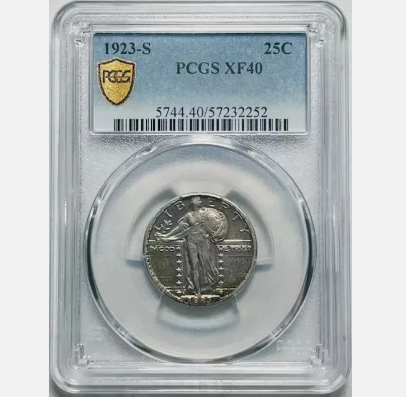 1923 S Standing Liberty Quarter PCGS XF-40 (1 of 1)