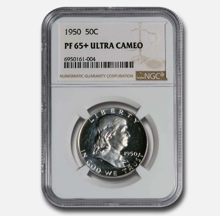 1950 Franklin Half Dollar PF-65+ UCAM NGC (1 of 1)