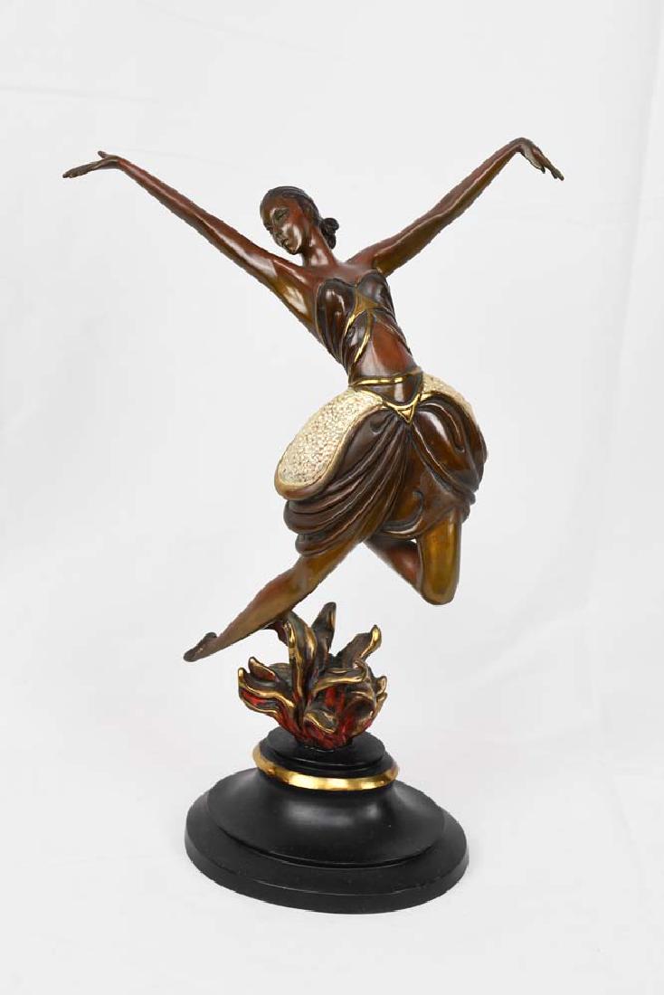 La Danseuse Patina on Bronze Erte Sculpture (1 of 6)