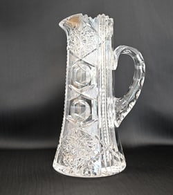 American Brilliant Period Cut Glass Pitcher