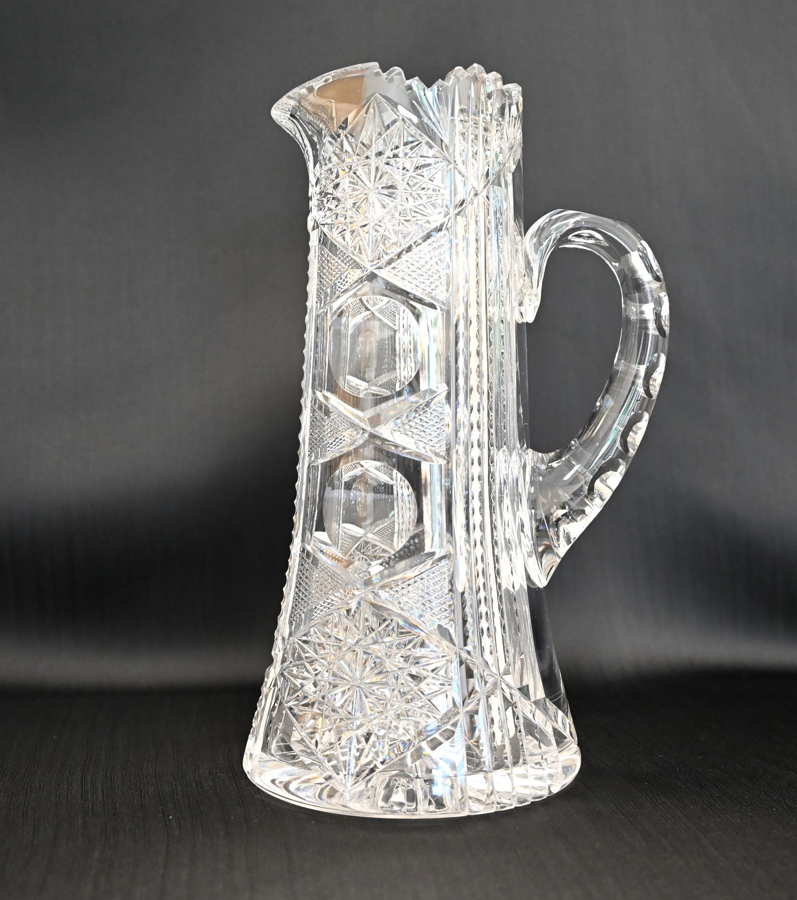 American Brilliant Period Cut Glass Pitcher (1 of 10)