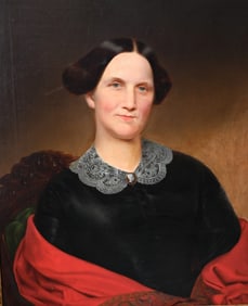 American School Portrait of a Lady, McGehee Family Provenance (c. 1850)