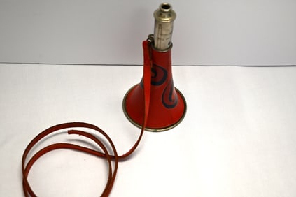 Vintage "The Acme Siren" Cheerleader & Sporting Horn, Made in England, with 'P' Monogram
