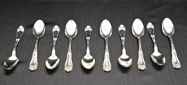 10 Sterling Silver Spoons