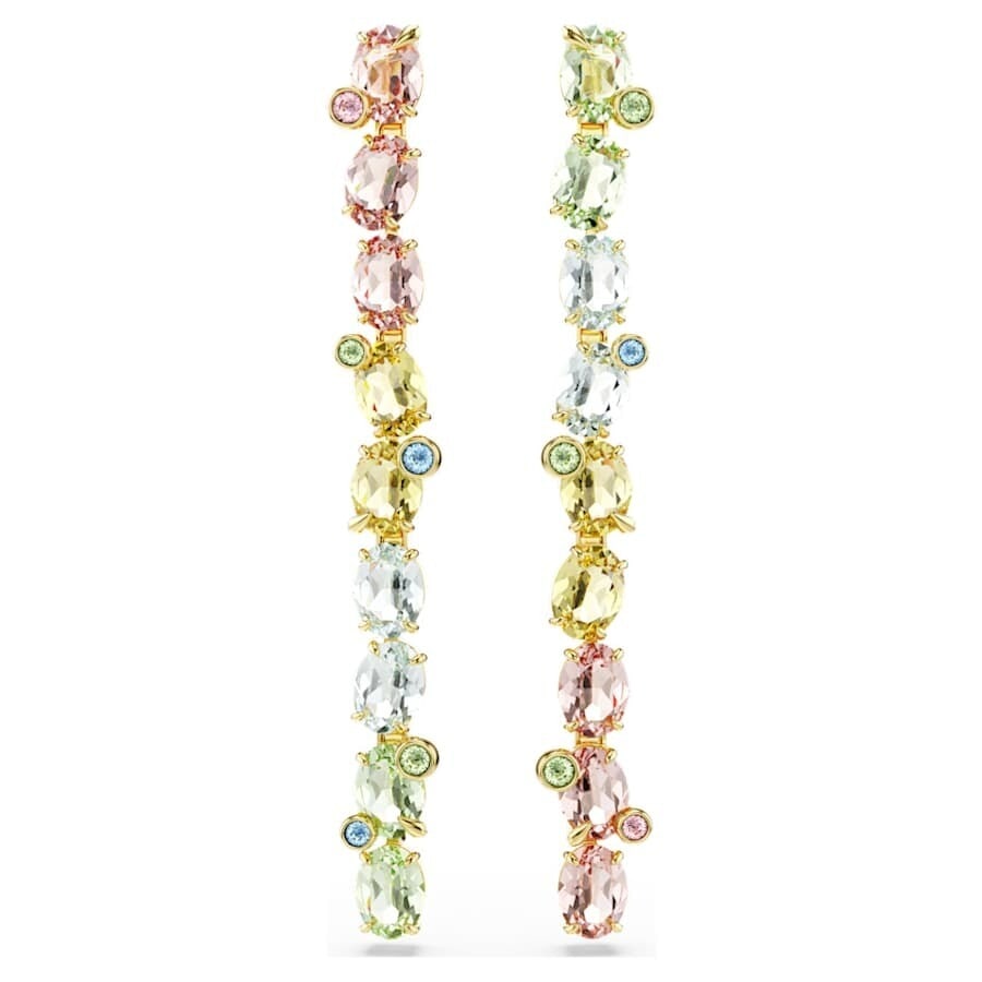 Swarovski - Gema Long Gold-Plated Crystal Earring