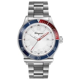 Ferragamo - Ferragamo 1898 Sport Quartz Silver Men's Watch