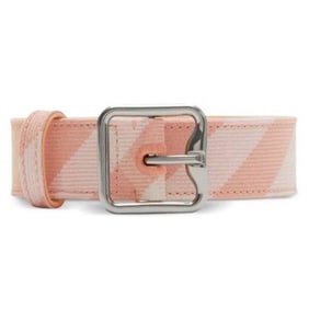 Burberry - Check Pattern B Buckle Belt, Size Large