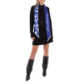 Silk Rose Print Scarf