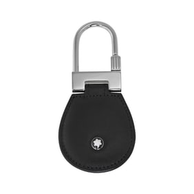 Montblanc - Meisterstuck Black Leather and Steel Key Fob