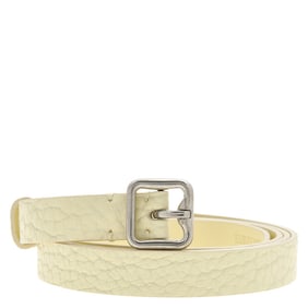 Burberry - B Buckle Leather Belt, Size Medium