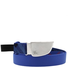 Burberry - Check Webbing Shield Belt, Size 105