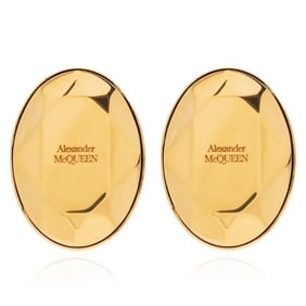 Alexander Mcqueen - Stud Earrings With Faceted Stone