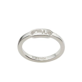 Fendi - O'Lock Palladium Ring, Size Large