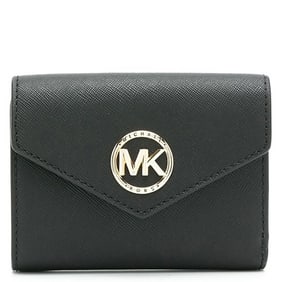 Michael Kors - Black Ladies Carmen Logo Plaque Wallet
