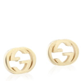 Gucci - Interlocking G gold earrings
