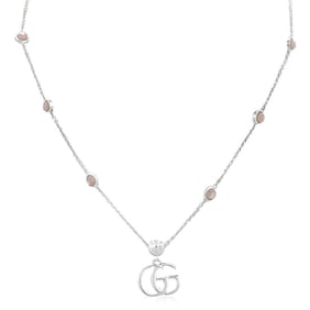 Gucci - Double G mother of pearl necklace