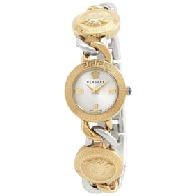Versace - Stud Icon Quartz Silver Dial Two-Tone Ladies Watch