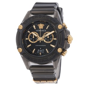 Versace - Icon Active Chronograph Quartz Black Dial Watch Vez700421