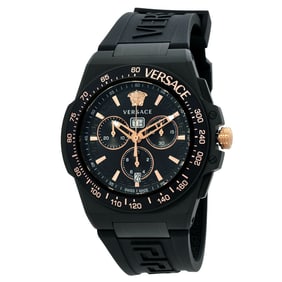 Versace - Greca Extreme Chronograph Quartz Black Dial Men's Watch