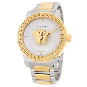 Versace - Medusa Quartz White Dial Two-Tone Ladies Watch