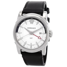 Versace - GMT Vintage Quartz Silver Dial Men's Watch