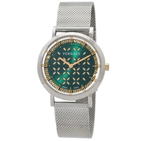 Versace - New Generation Quartz Green Dial Ladies Watch