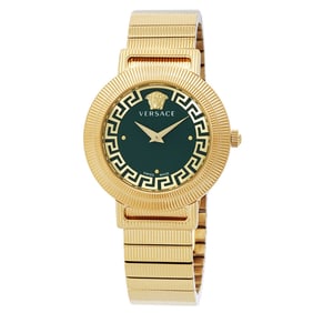 Versace - Greca Quartz Green Dial Ladies Watch