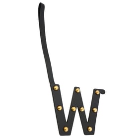Burberry - Studded Leather Alphabet W Charm