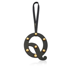 Burberry - Studded Leather Alphabet Q Charm
