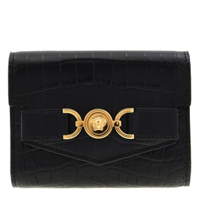 Versace - Croc-Effect Medusa '95 Trifold Wallet