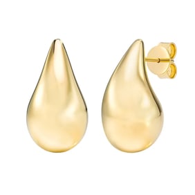 14kt Gold Teardrop Stud Earrings