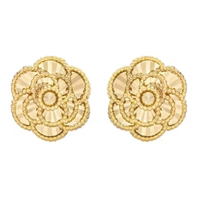 14kt Yellow Gold Rose Stud Earrings