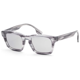 Burberry - Fashion Men's Grey Rectangular Sunglasses