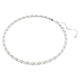 Swarovski - Matrix Crystal Pearl Tennis Necklace