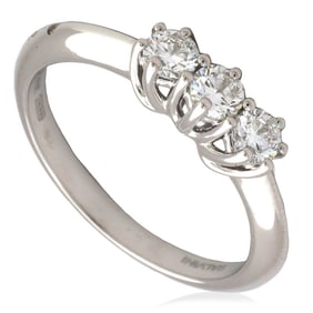 Salvini - Lavinia 18k White Gold 0.42 CT Diamond Ring, Size 13